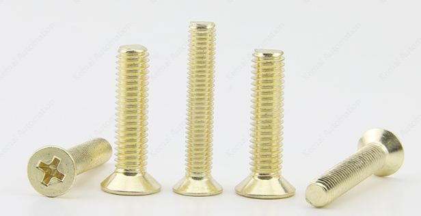 Golden Flat Head Screws M3*130
