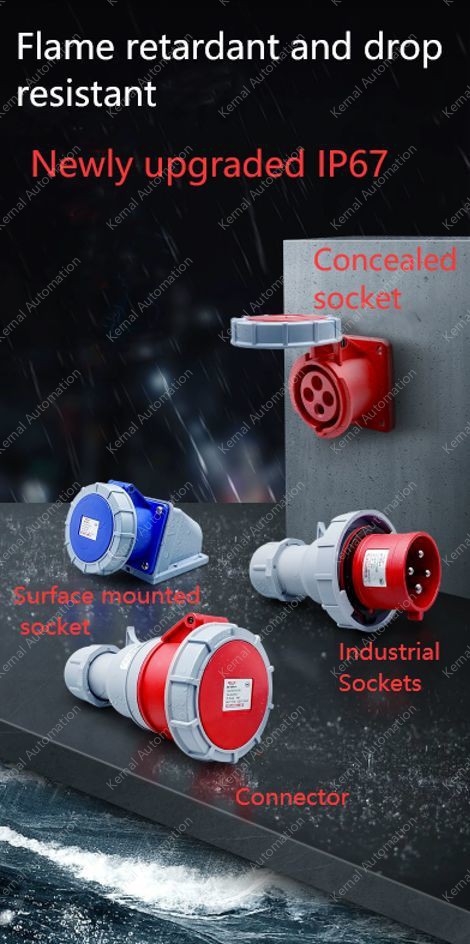 3 pole 63A plug